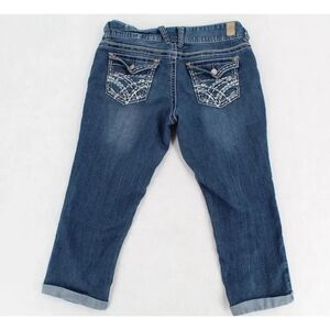 Short Sexy Series 31 Jeans Womens Size 5 Blue Denim Selena Capris Stretch Y2K